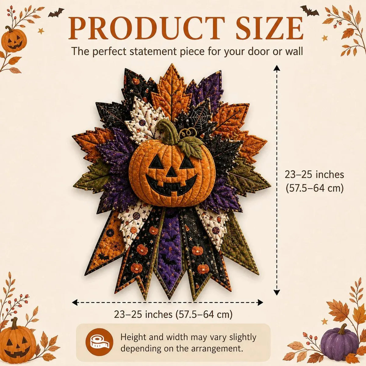 🔥HOT SALE🔥🎉🎃 Beginner-Friendly Oversized Halloween Character Quilted Door Hanger Sewing Kit | Complete Kit with All Tools & Step-by-Step Guide Included 💕