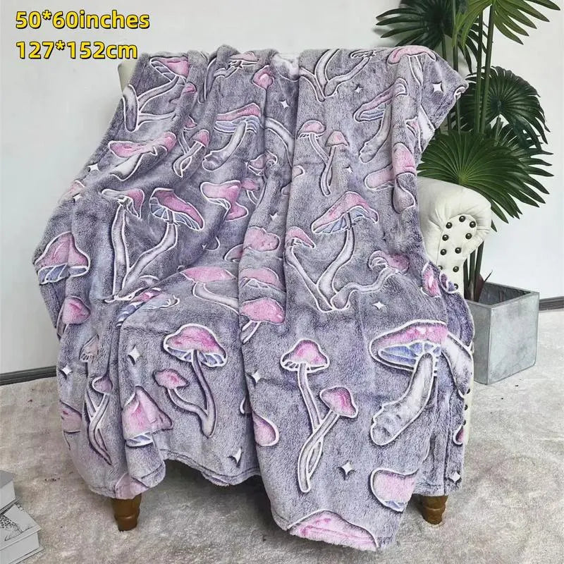 🔥Last Day 49% OFF - 🍄Glow in the Dark Cute Mushroom Blanket