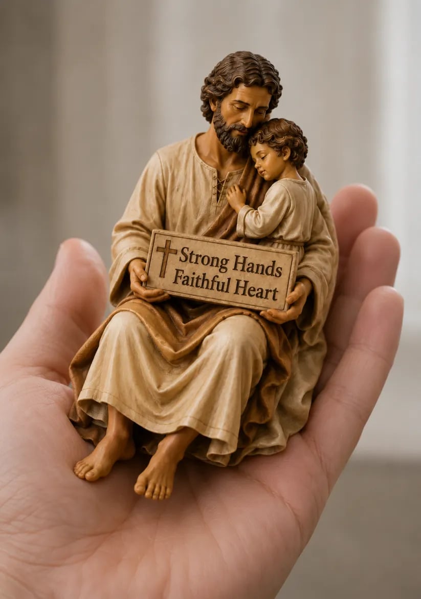🔥Father‘s Day 50% OFF ✨Hand-Painted Ceramic Saint Joseph ✝️Protector of Fathers🙏