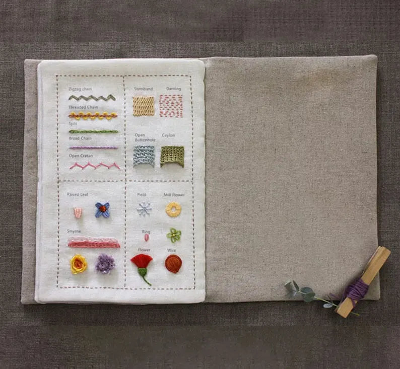 🌈Beginner-Friendly💕2026 Upgraded Embroidery Stitch Book Kit