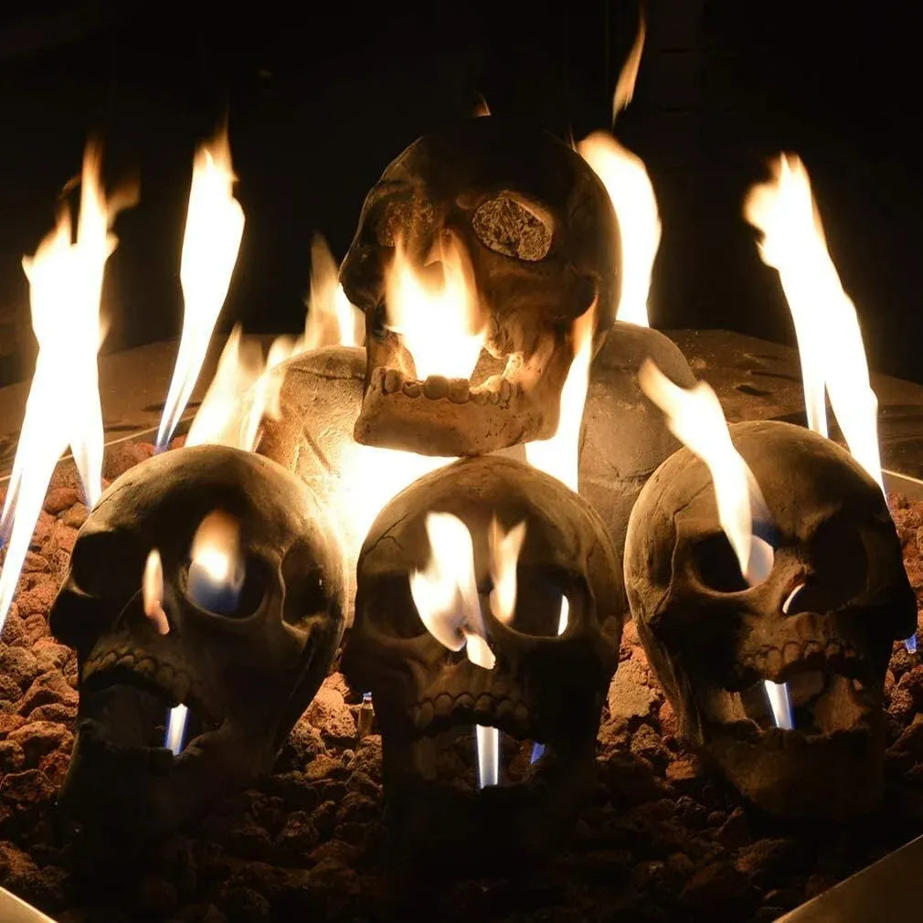 Ceramic Fireproof Fire Pit Skull 💀