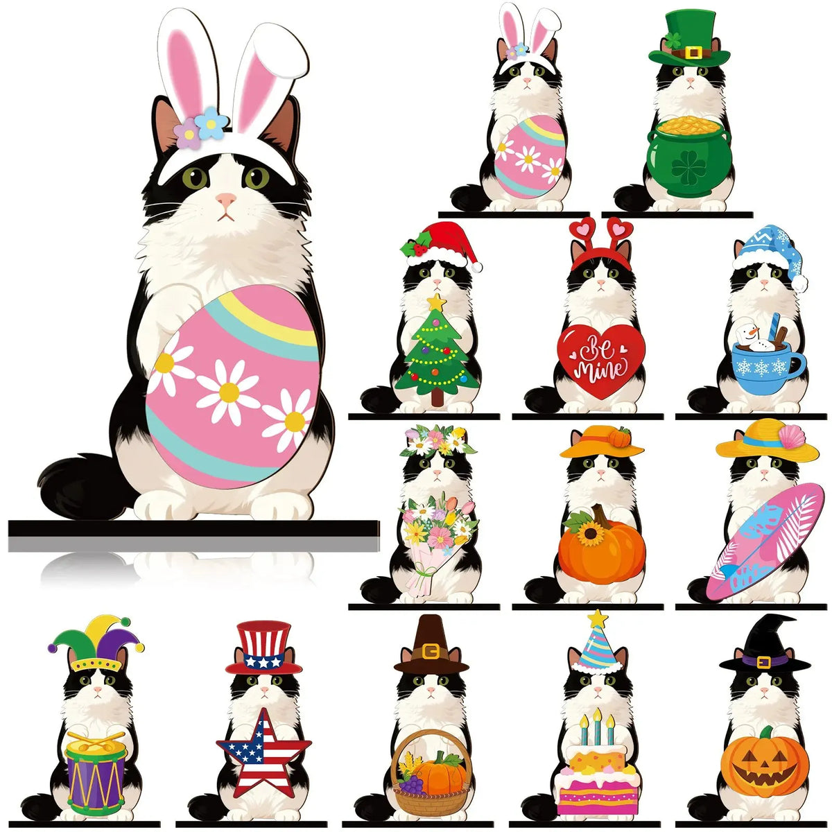 🐣 Easter Special | Interchangeable Wooden Animal Decor