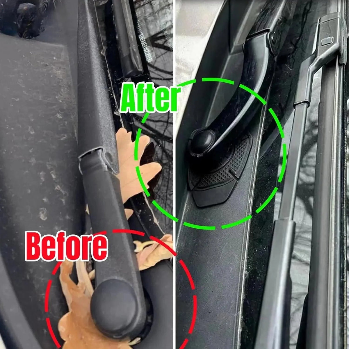 🎉6PCS Car Wiper Arm Hole Protector, Silicone Windshield Wiper Dust Cover