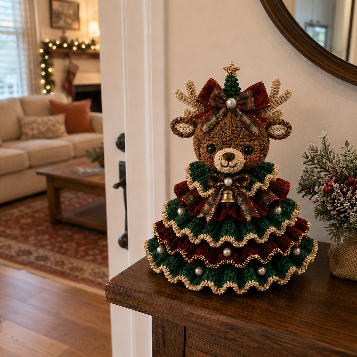 🎉🎄 Crochet Animal Christmas Tree DIY Kit