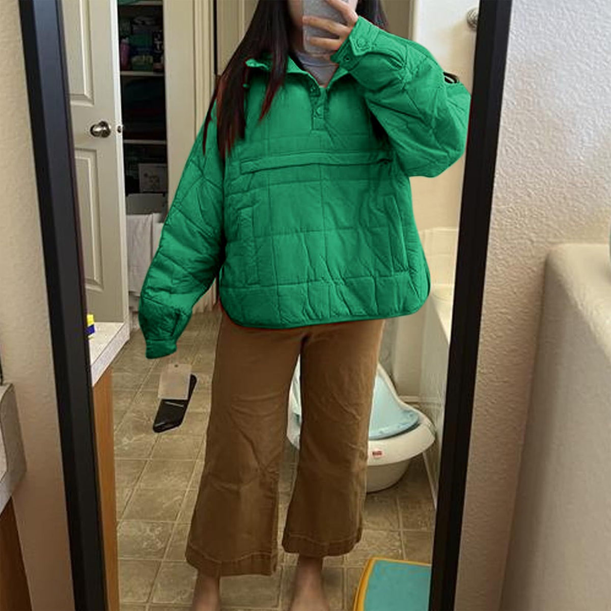 PACKABLE PULLOVER PUFFER JACKET