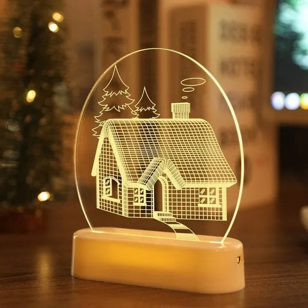 The New Santa Claus snowman Christmas Tree Lights bedroom decor night lights
