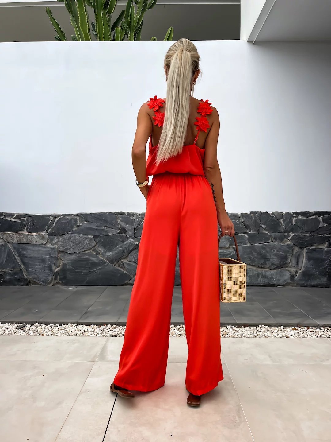 ✨Spring Style Alert🌸Women's Sleeveless Wide Leg Jumpsuit - Effortless Elegance!