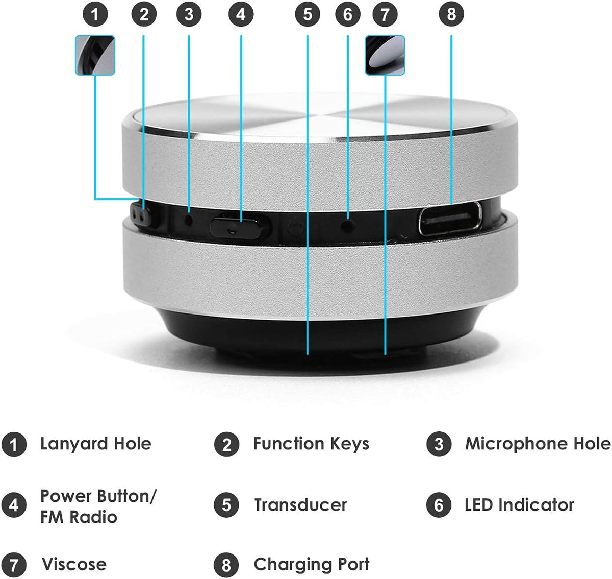 Bluetooth Mini Speaker Bone Conduction Portable Wireless Speaker