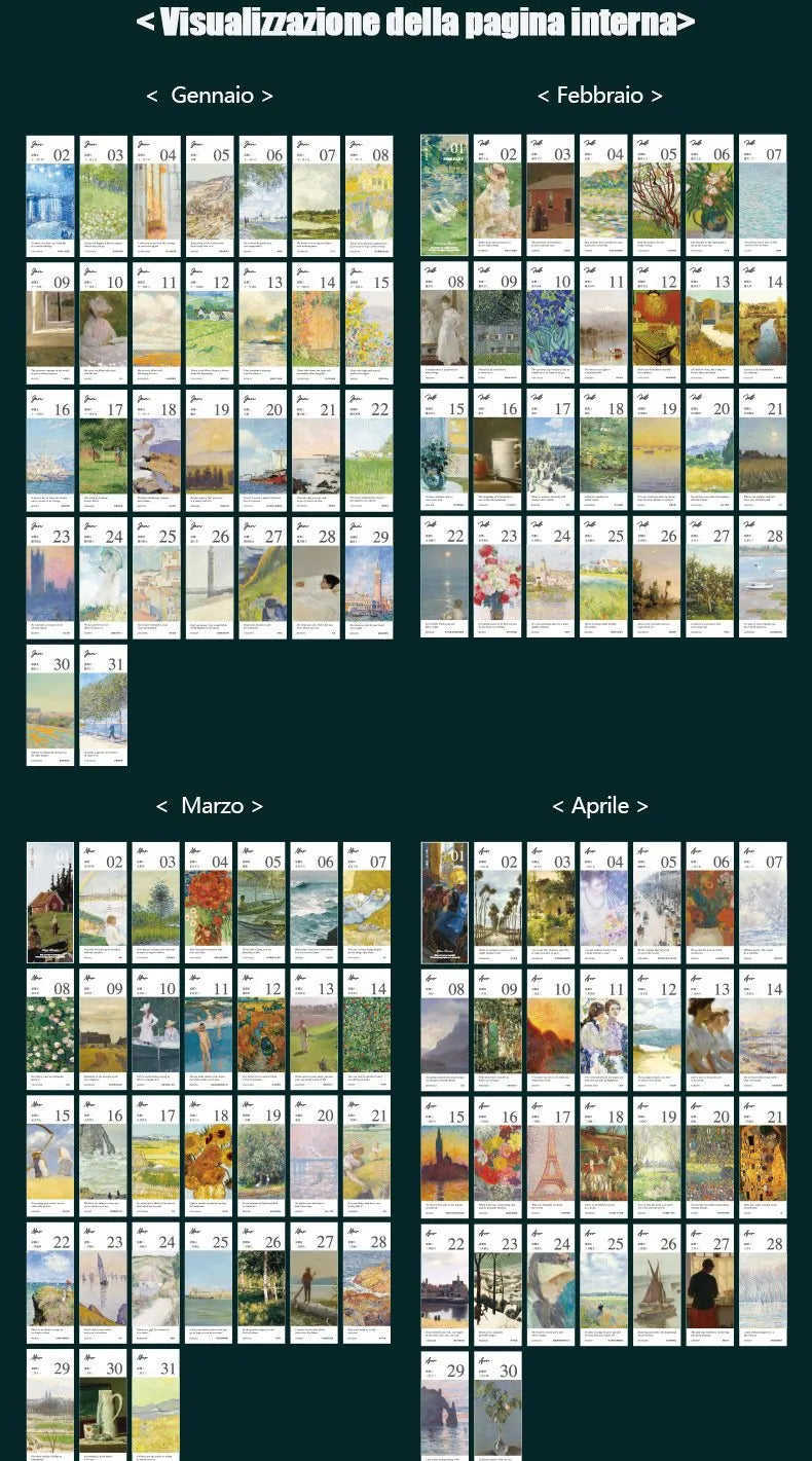 🔥LAST DAY: BUY 3 GET 1 FREE - 🎨 2026 Vintage European Style Oil Painting Flip Calendar (365 Pages)