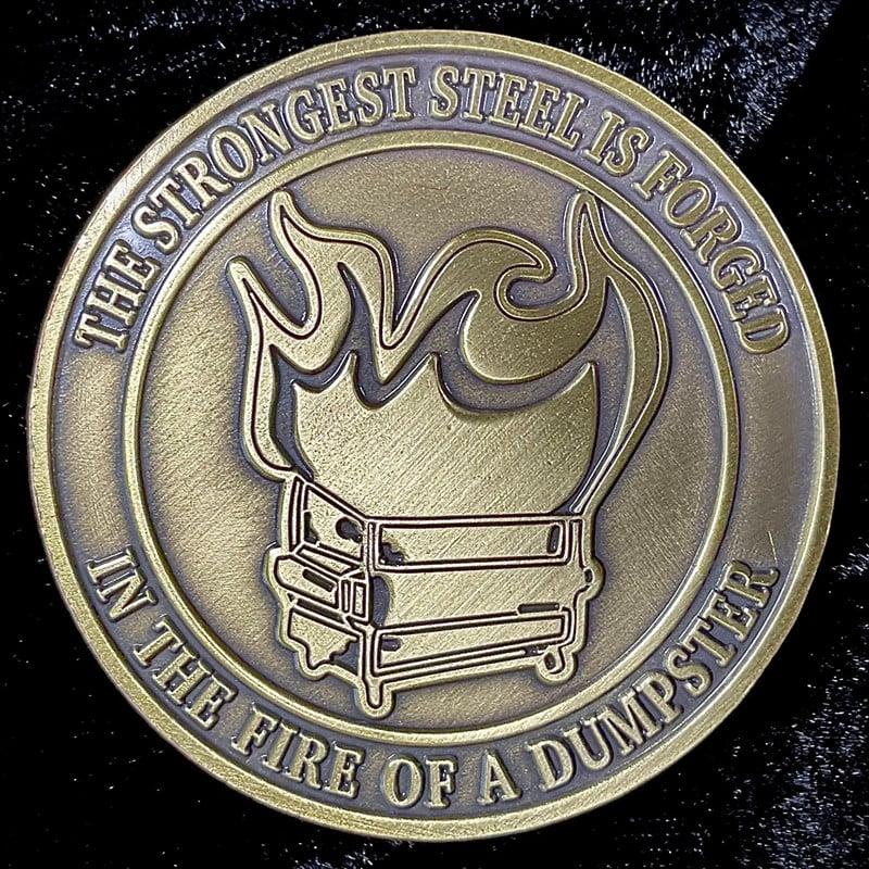 ⏰Limited Time Sale - Dumpster Fire Challenge Coin(🔥BUY MORE SAVE MORE🔥)