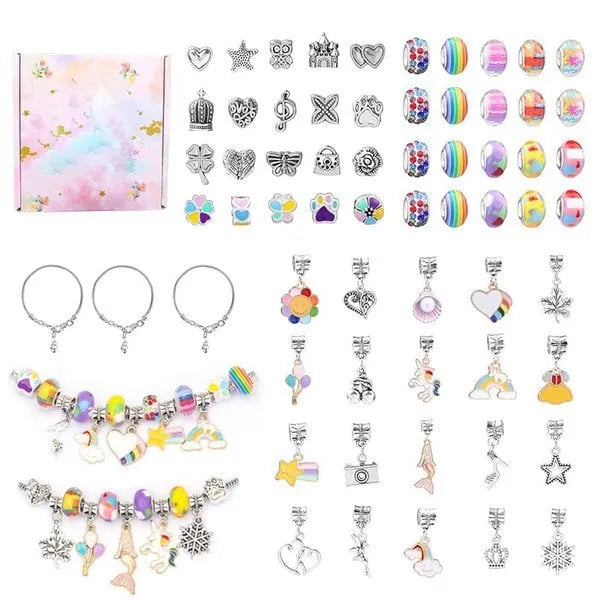 (🔥BEST GIFT TO MY GRANDDAUGHTER🔥)  Gift Boxed Charm Bracelet Jewerly Making Kit - 49% OFF ONLY TODAY