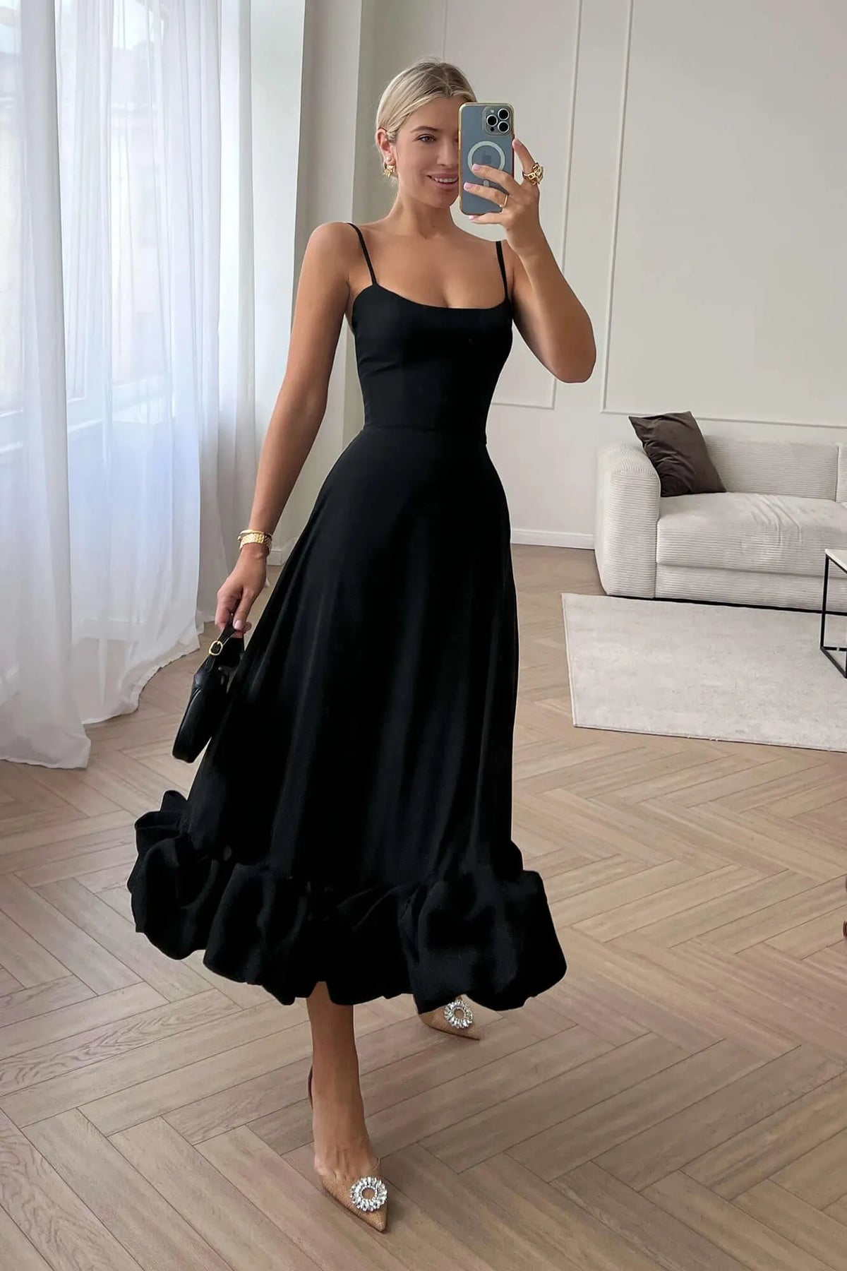 FLOUNCE DRESS