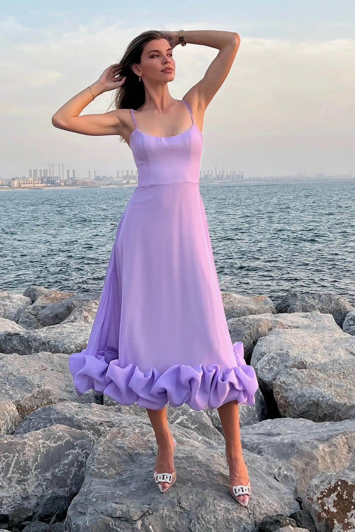 FLOUNCE DRESS