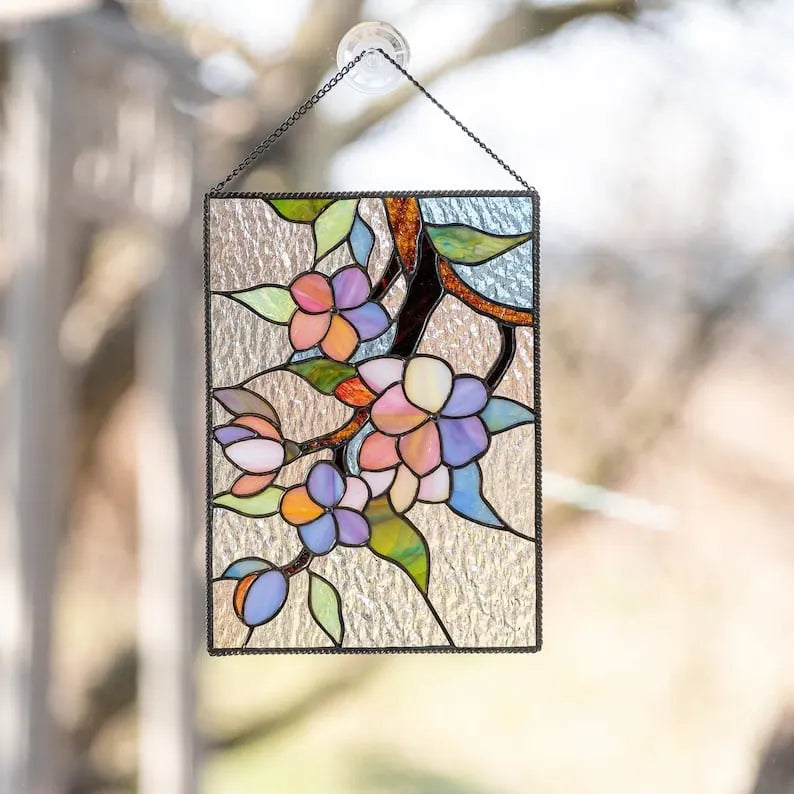 ⏰New Years Sale - 49% Off 🎉Cardinal Stained Glass Window Panel🦜🦜