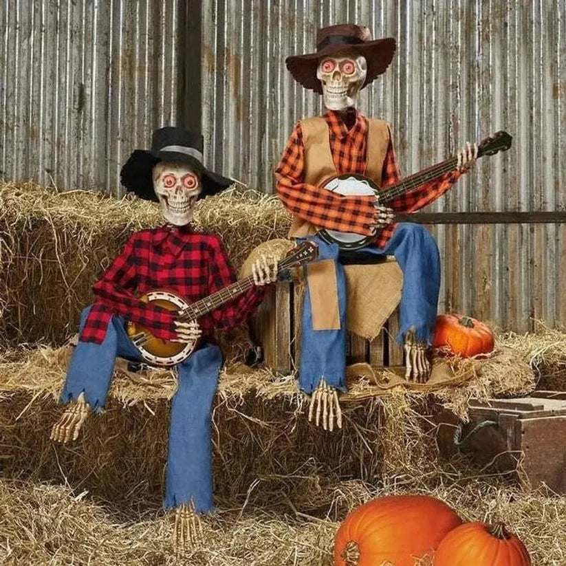 🎉💀Funny Dueling Banjo Skeletons