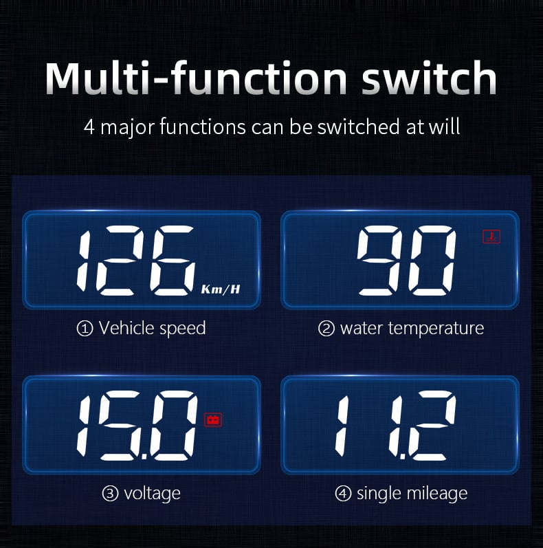 🎁New Year Hot Sale: HALF PRICE -OBD2 HUD Car Head Up Display Projector Speedometer