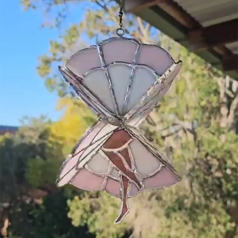 Dancing Lady Stained Spinner [Height of 9.8 inches]