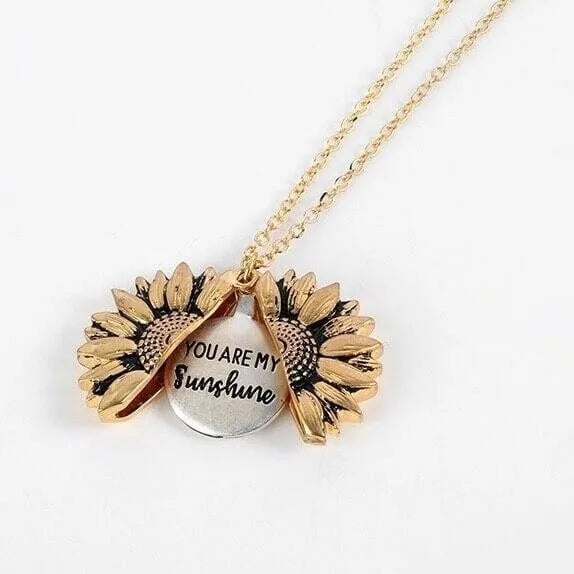 🔥Sunflower Necklace(Double-sided engraving)