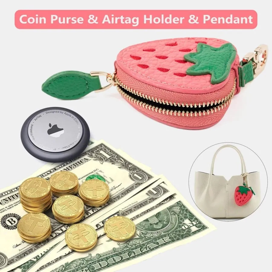 🔥Last Day 49% OFF - 🍊Cute Fruit Coin Purse Bag Charm Airtag Accessories