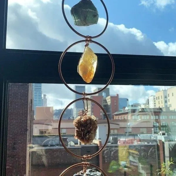 🎁Christmas Gifts🎄50%OFF🎅 Raw Crystal 7 Chakra Gemstone Wall Decor