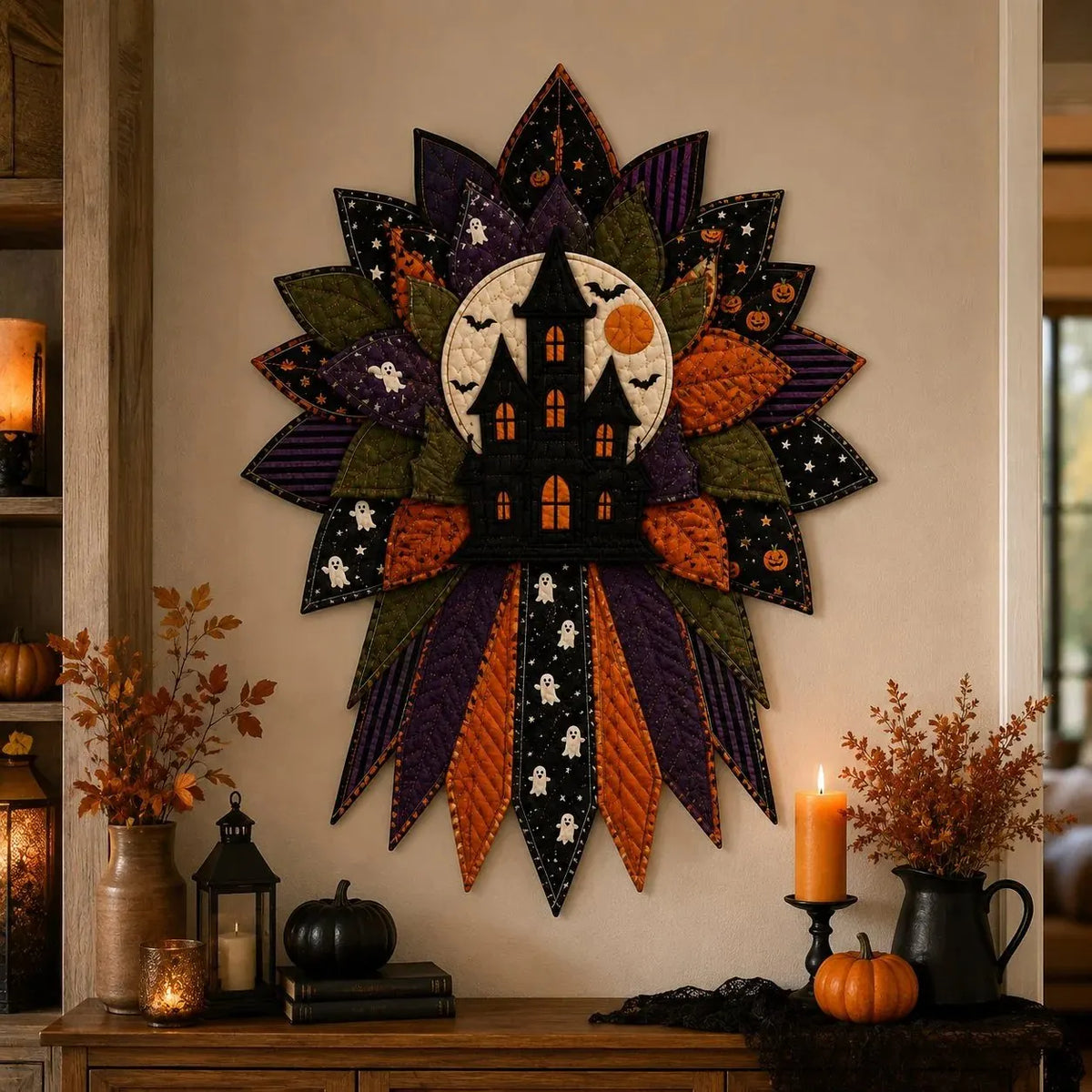 🔥HOT SALE🔥🎉🎃 Beginner-Friendly Oversized Halloween Character Quilted Door Hanger Sewing Kit | Complete Kit with All Tools & Step-by-Step Guide Included 💕
