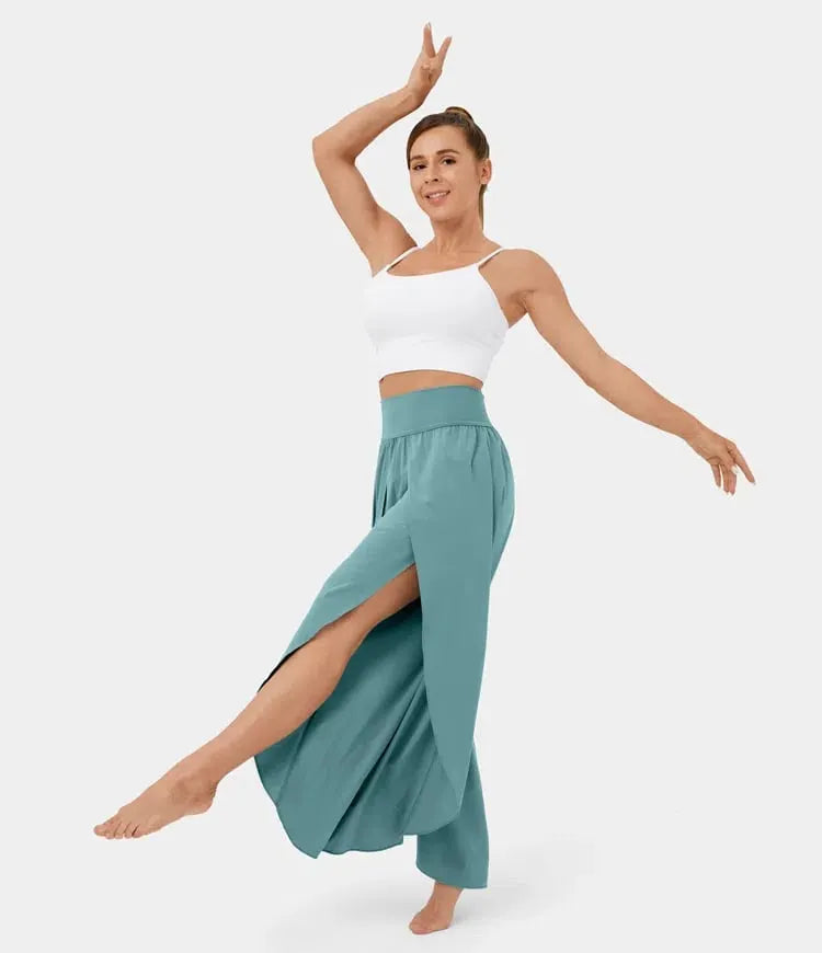Palazzo Flowy Split Wide Leg Pant(buy 2 free shipping)