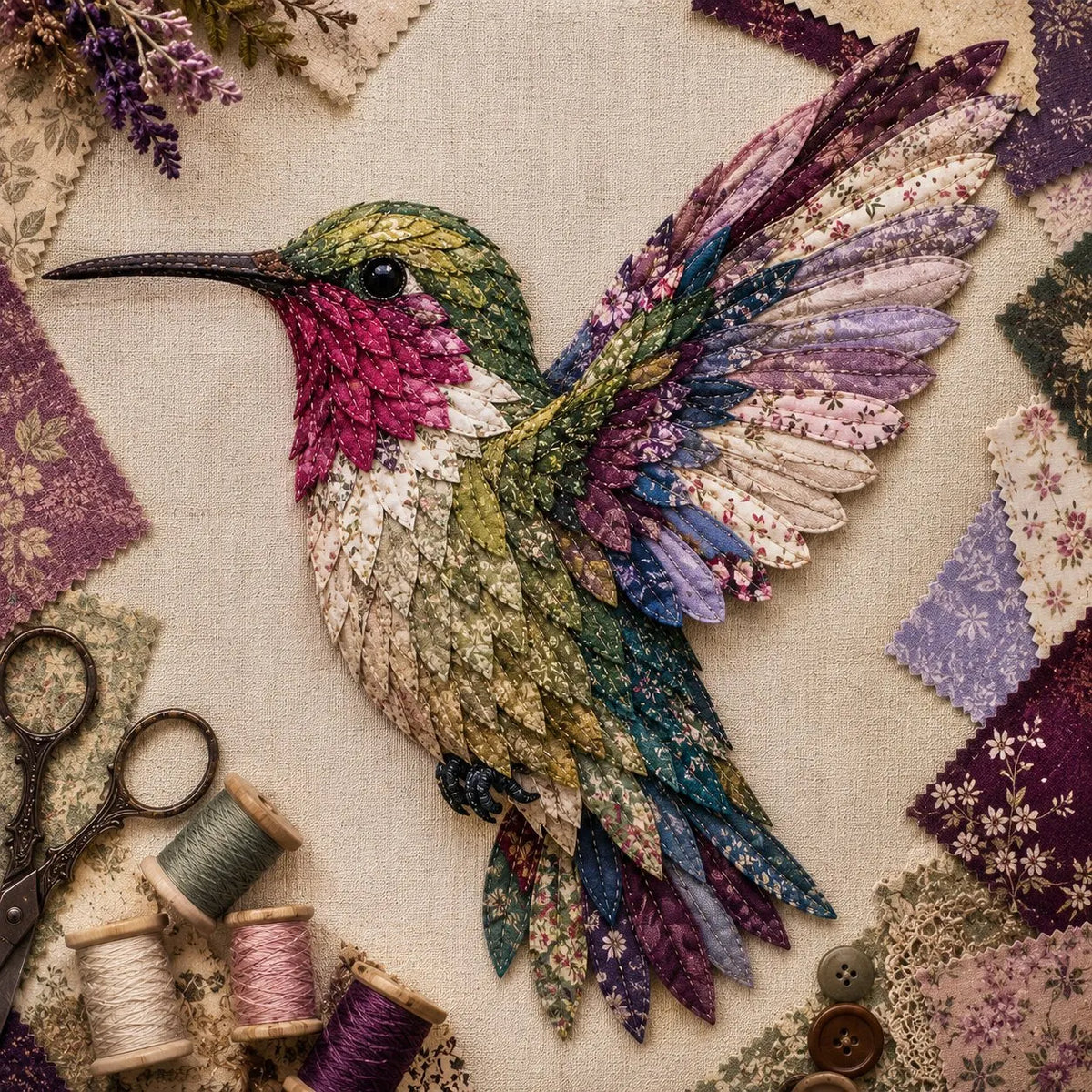 🔥HOT SALE🔥DIY Patchwork Bird Hanging Kit