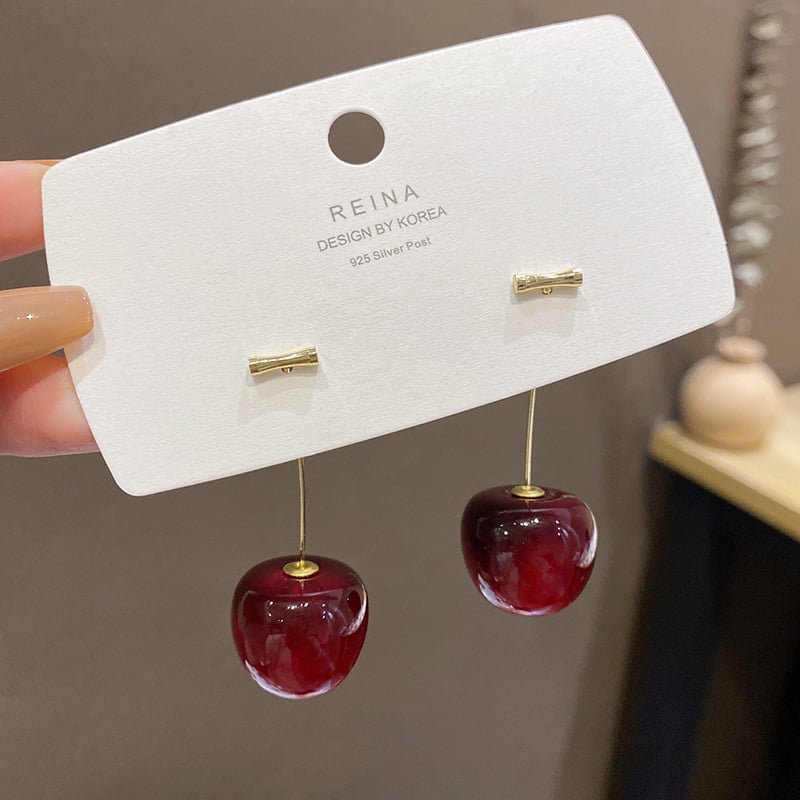 Cherry Blossom Delight: Pure Elegance in Earrings