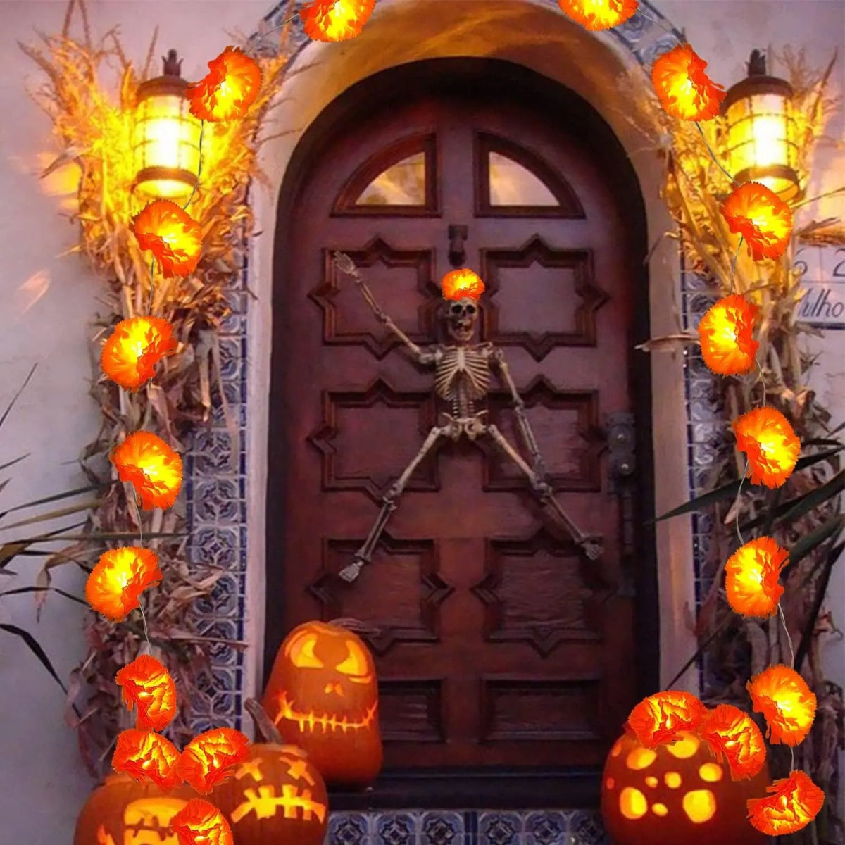 🔥 HOT SALE 🔥🎃Halloween Early Sale🎃🌼 Mexican Marigold Flower String Lights