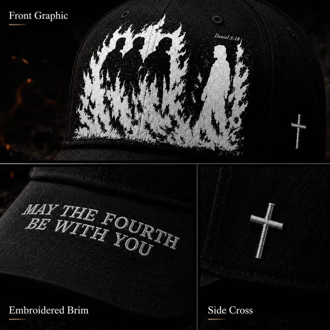 🔥Father's Day 49% OFF - ❤️May The Fourth Be With You Faith-Inspired Embroidered Baseball Cap ✝️🔥