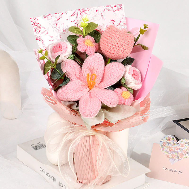 🔥Last Day 49% OFF - 🔥Handmade Crochet Flower Bouquet