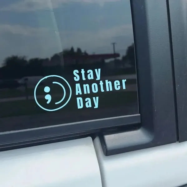 🔥LAST DAY 50% OFF - 🎗️Share Pack❤️ SAD Mental Health Awareness Car Decal (5 Pcs)