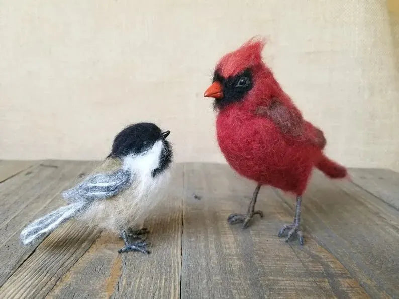 🎈Handmade Wool Songbirds – Eco-Friendly Needle Felted Birds🐦✨