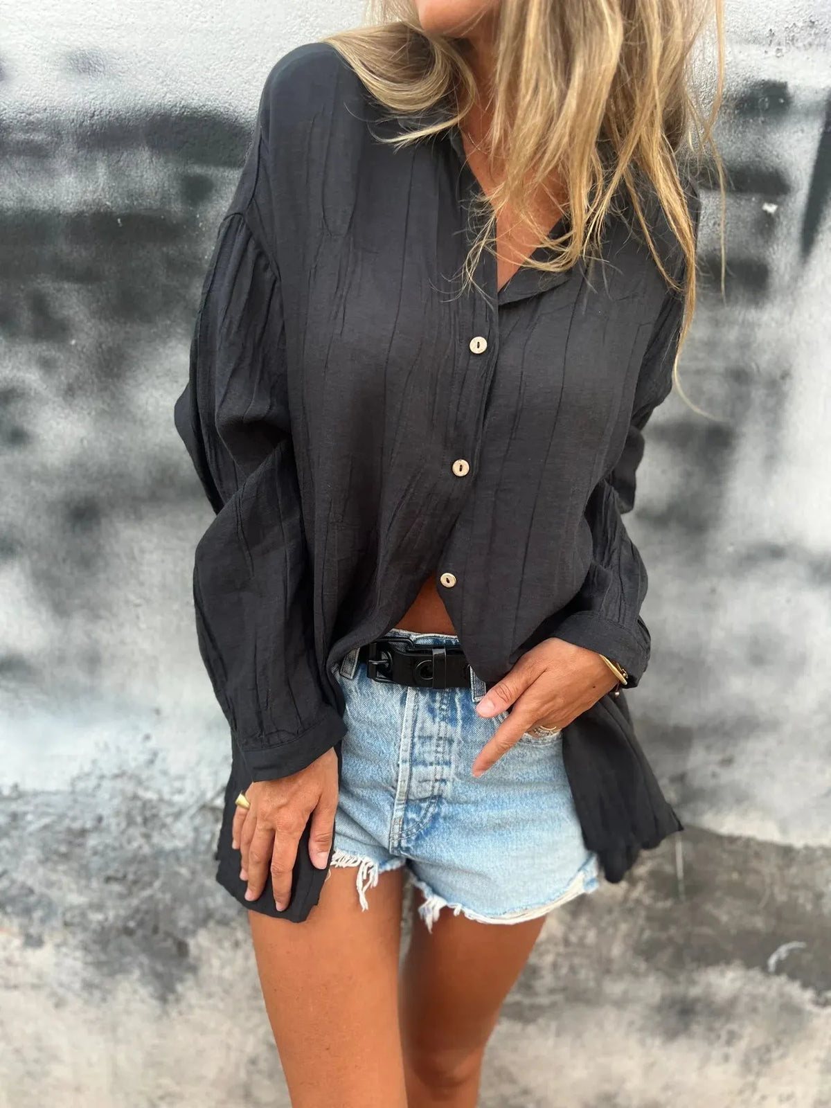 💖Limited Sale 49% OFF💖Women's Oversized Linen Button-Up Shirt