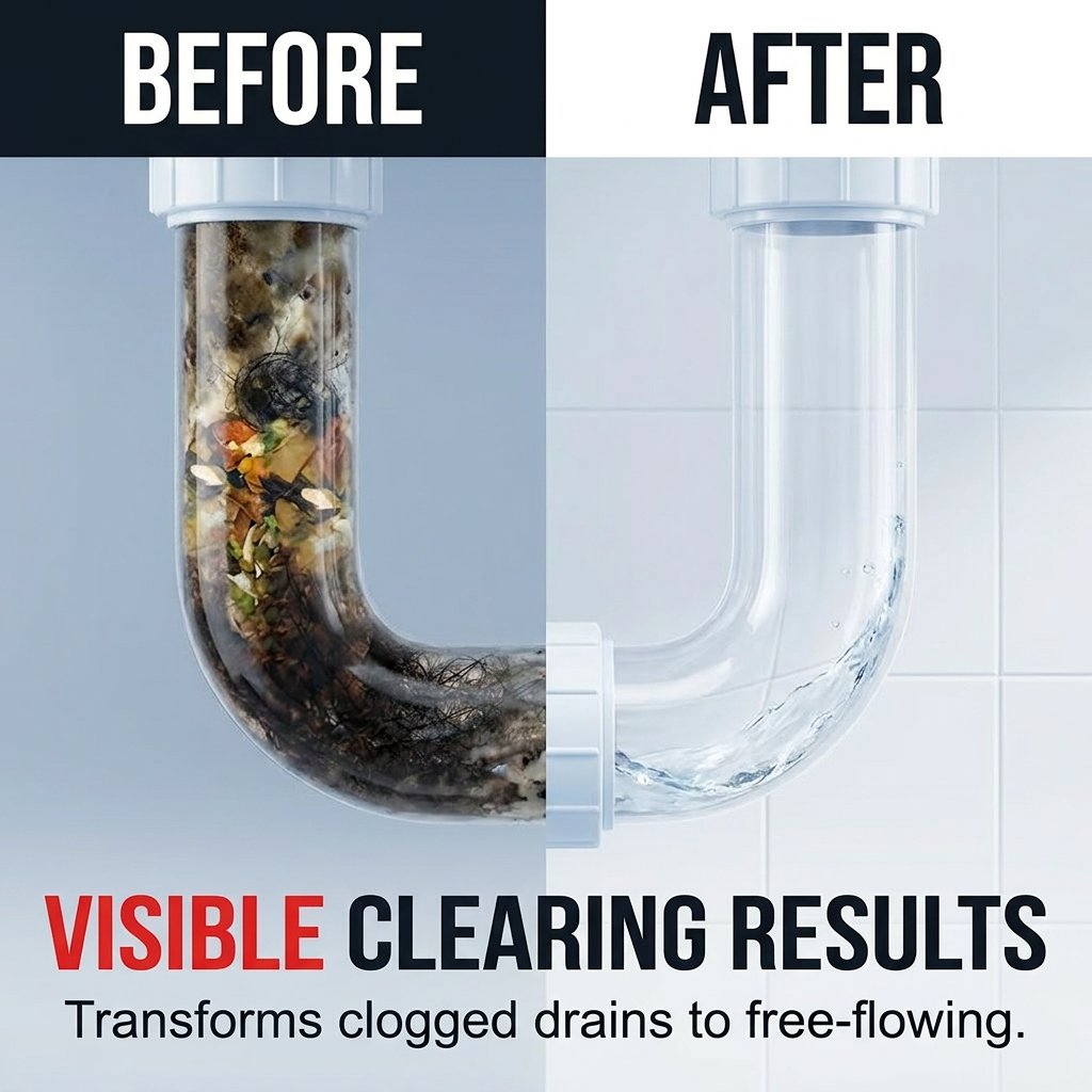 🔥HOT SALE🔥🏠Heavy-Duty Drain Clog Remover & Cleaner Gel