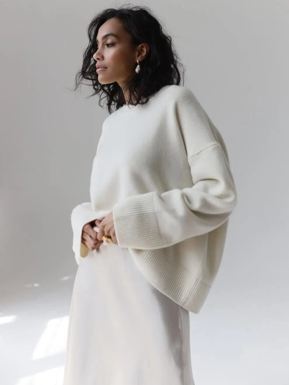 Cashmere boatneck sweater (buy 2 free shipping)