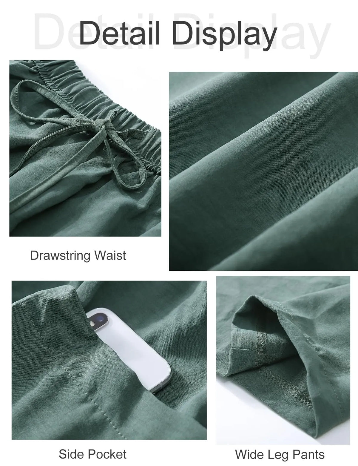 🔥Last 4 hours Sale: Save 49%-👖Women's Summer Wide Leg Cotton Linen Pants(🎁BUY 2 FREE SHIPPING)
