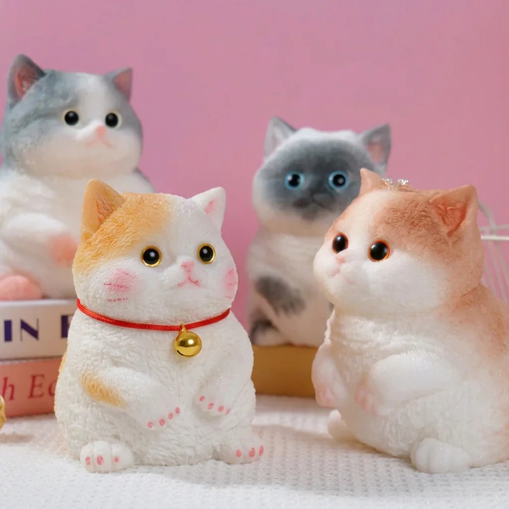 🎉🎨🐾Soft and Cuddly Cat – Stress-Relief Squeezable Toy
