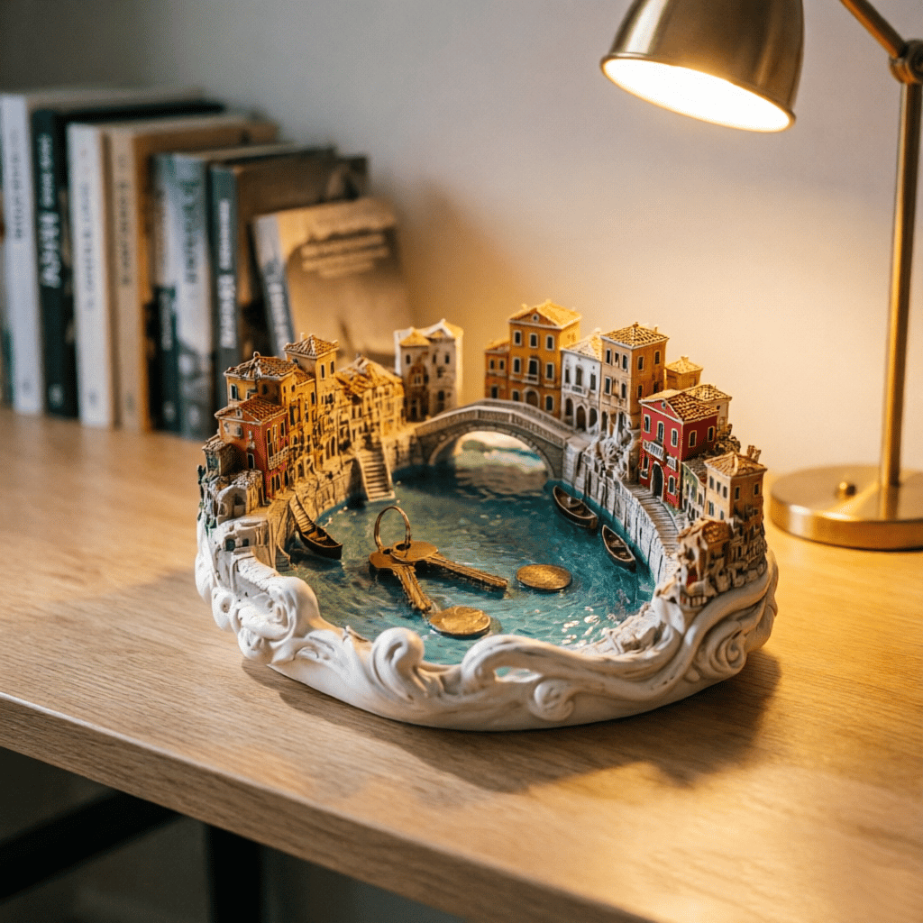 🔥LAST DAY 50% OFF - 🛶✨ Bring the Romance of Venice to Your Entryway! Miniature Water City Catch-all Dish