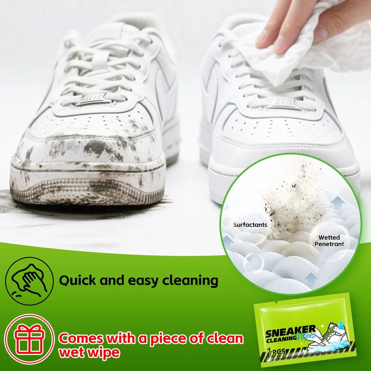 🔥HOT SALE🔥👟 Foam Shoe Cleaning Kit – Sneaker Cleaner With Brush & Microfiber Towel ✨