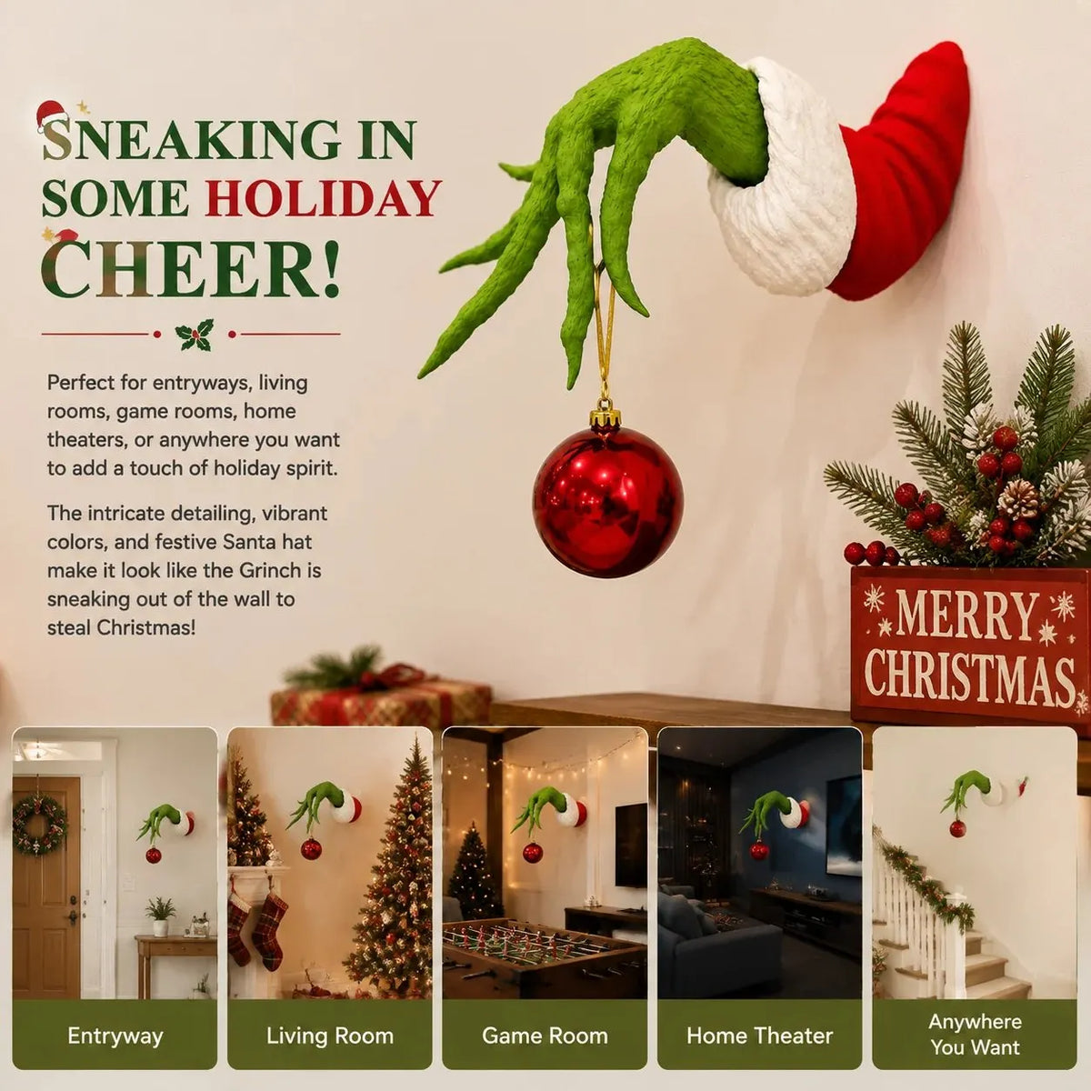 🎉🎄Christmas Ornament Hanger, Home & Festive Party Supplies🎁