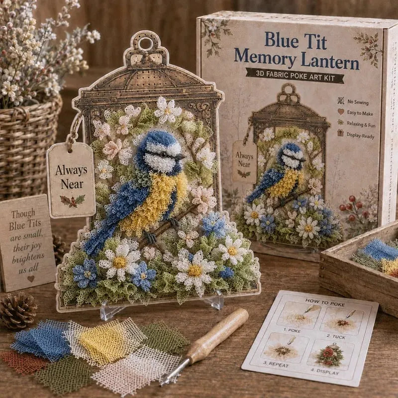 🔥HOT SALE🔥💥🏆49% OFF - 🕊️ Always Near 3D Fabric Poke Art Memory Lantern Kit