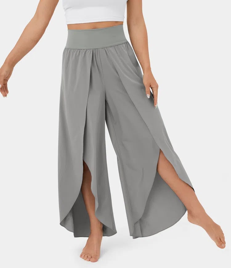 Palazzo Flowy Split Wide Leg Pant(buy 2 free shipping)