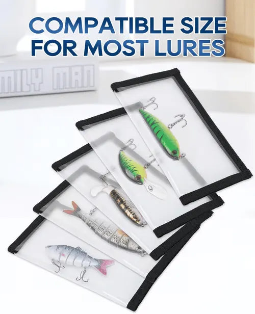 🔥Last Day 50% OFF - 🐟Clear PVC Fishing Lure Wraps for Safety & Store