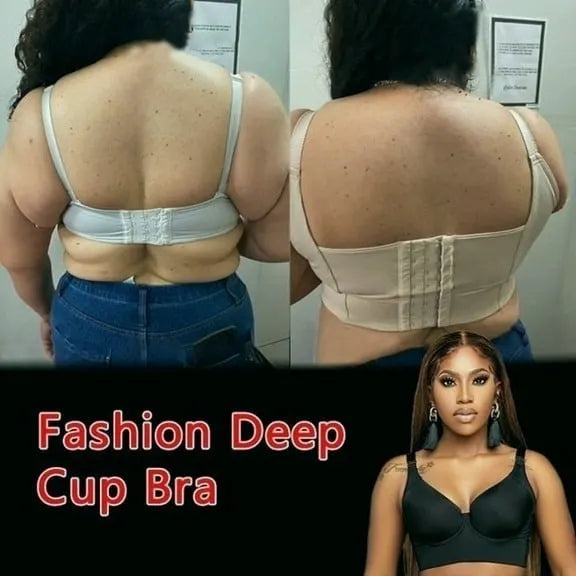 ⏰NEW YEAR SALE 50% - Comfortable Back Smoothing Deep Cup Bra