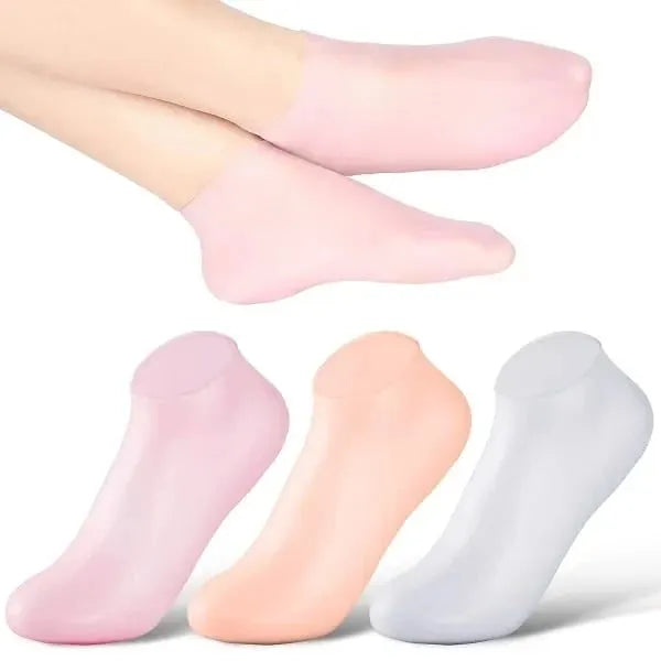🎉🔥Hot Sale 49% OFF🔥 Women's Silicone Foot Socks – Moisturizing Gel, Cracked Heel Repair, Reusable 🦶