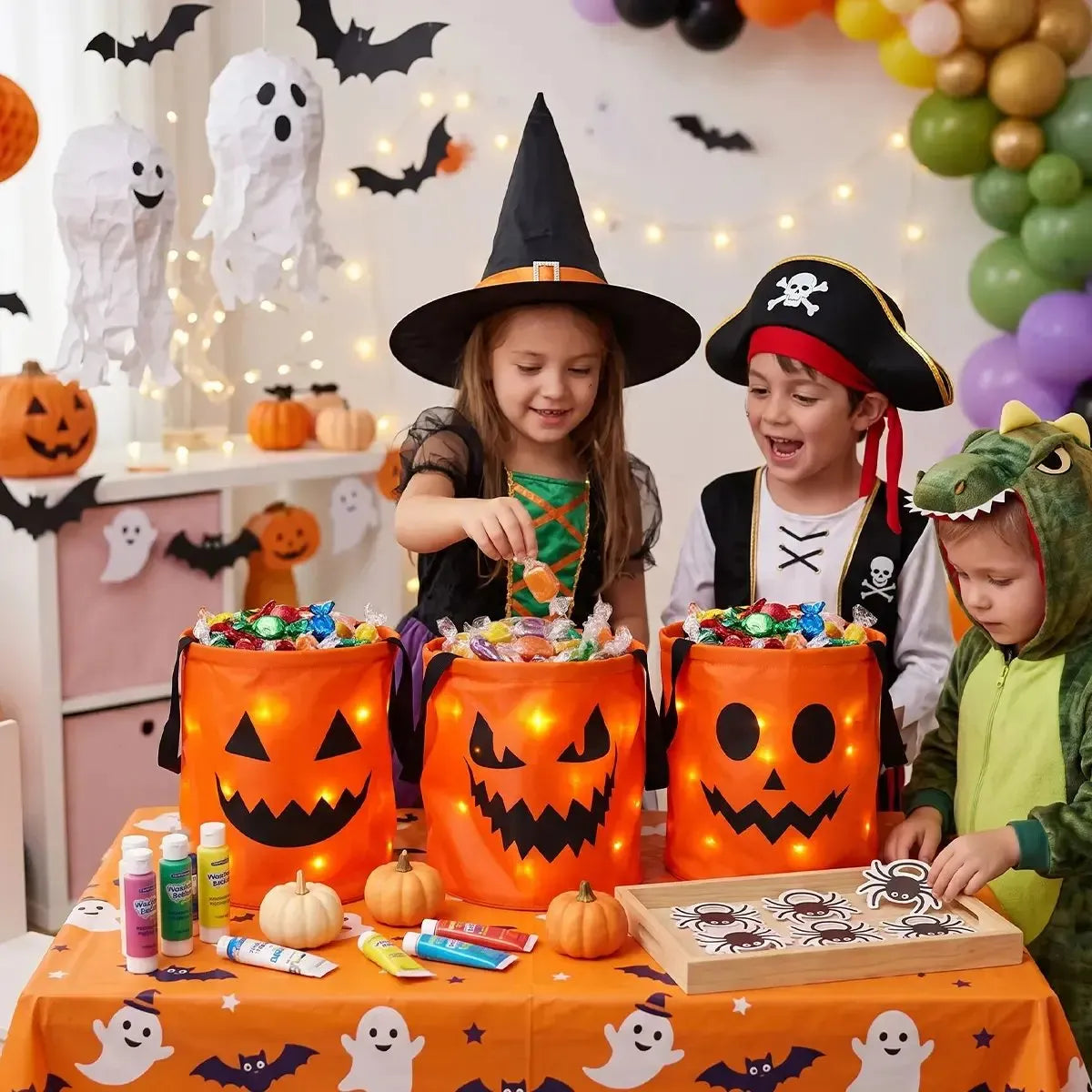 Halloween Early Sale🎃 Halloween LED Candy Bucket Bags