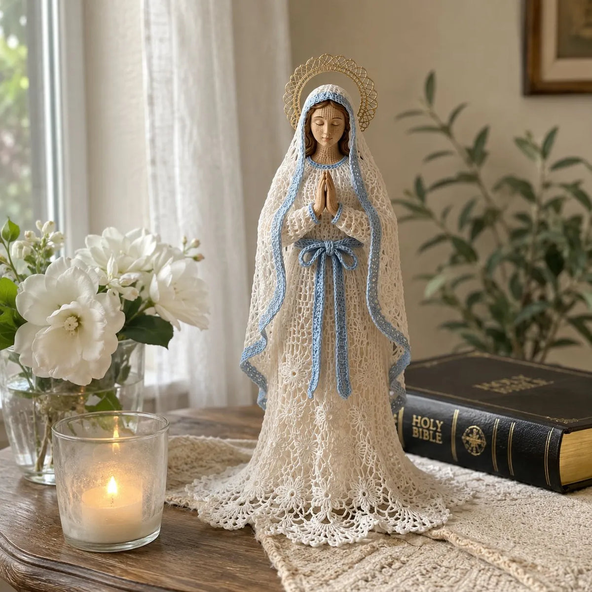 🎉49% OFF – 🙏 Finished Faith-Inspired Lace Figure Collection | Intricate Openwork Details, Graceful Silhouettes & 3 Meaningful Devotional Designs ✨