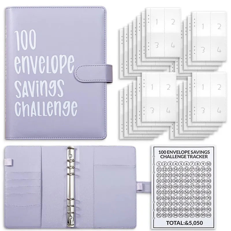🔥LAST DAY 49% OFF - 🤑✉️100 Envelope Savings Challenge Book