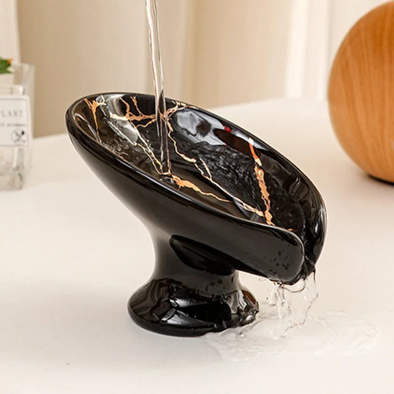 🎉Ceramic Self-Draining Leaf Soap Dish
